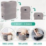 Travel-Friendly Inflatable Foot Rest Set