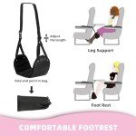 Cozy Travel Blanket Set with Airplane Footrest