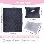 Cozy Travel Blanket Set with Airplane Footrest