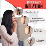 Inflatable Travel Foot Rest Pillow for Kids