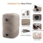 Adjustable Inflatable Travel Foot Rest Pillow