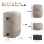 Adjustable Inflatable Travel Foot Rest Pillow