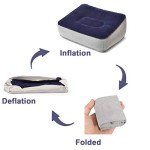 Portable Inflatable Foot Rest Pillow - 2 Pack