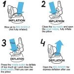 Portable Inflatable Foot Rest Pillow - 2 Pack