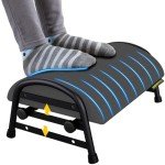 Adjustable Under Desk Footrest with Washable Cover