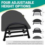 Adjustable Under Desk Footrest with Washable Cover