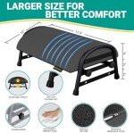 Adjustable Under Desk Footrest with Washable Cover