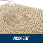OLANLY Extra Soft Chenille Bath Rug 24x16