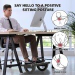 CZZXI Rocking Under Desk Foot Rest - Black