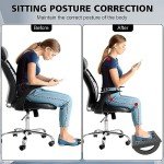 CZZXI Rocking Under Desk Foot Rest - Black