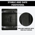 CZZXI Rocking Under Desk Foot Rest - Black