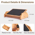 Adjustable Ergonomic Rocking Foot Rest for Comfort