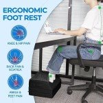 Ergonomic Gel Foot Rest with Adjustable Heights