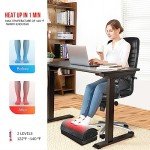 Heated Ergonomic Foot Rest with Massage & Vibration