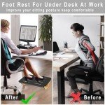 Ergonomic Rocking Foot Rest for Desk Comfort
