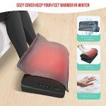 Heated Ergonomic Foot Rest with Massage & Vibration