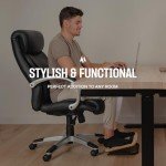 Ergonomic Adjustable Under Desk Foot Rest - Natural