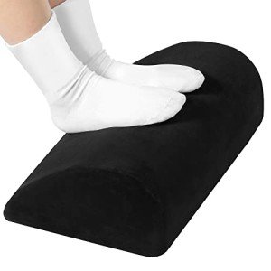 Adjustable Foam Under-Desk Foot Rest with Cover