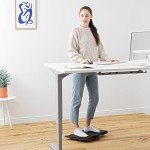 Navaris Wooden Wobble Board for Office Fitness
