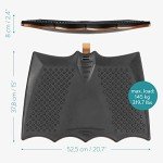 Navaris Wooden Wobble Board for Office Fitness