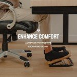 Adjustable Ergonomic Under Desk Foot Rest - Walnut