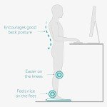Navaris Wooden Wobble Board for Office Fitness