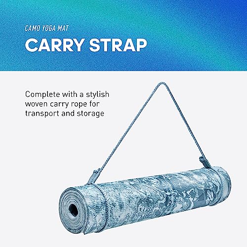 Camo Yoga Mat - 4mm Thickness - Raw Steel