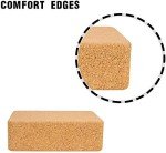 Cork Yoga Blocks with Strap - 2 Pack