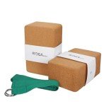 Yoga Block and Strap Set with D-Ring
