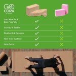Go4Cork Natural Cork Yoga Egg Block