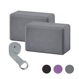 Gaiam Essentials Yoga Block and Strap Set