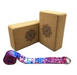 Eco-Friendly Cork Yoga Block and Strap Set