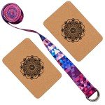 Eco-Friendly Cork Yoga Block and Strap Set