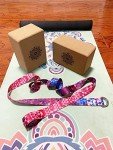 Eco-Friendly Cork Yoga Block and Strap Set