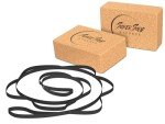 Cork Yoga Blocks and Strap Set - 2 Pack