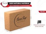 Cork Yoga Blocks and Strap Set - 2 Pack