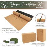 Eco-Friendly Cork Yoga Mat with Neck Roll