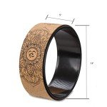 Cork Yoga Wheel and Block Set with Bag