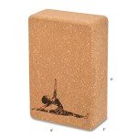 Cork Yoga Wheel and Block Set with Bag