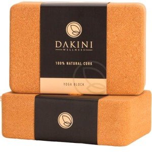 Cork Yoga Blocks Set with Strap - 2 Pack