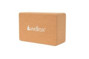 Wellrox Cork Yoga Block for Poses and Support