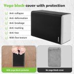 Set of 2 Silicone Yoga Blocks for Comfort