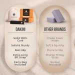 Eco-Friendly Cork Yoga Block Set with Strap