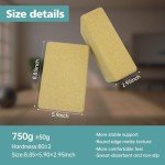 Natural Cork Yoga Blocks with Strap - 2 Pack