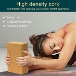 Cork Yoga Blocks Set - 2 High Density Bricks