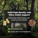 Natural Cork Yoga Blocks with Strap - 2 Pack