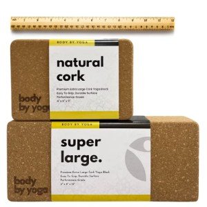 Extra Large Cork Yoga Block for Comfort