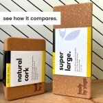 Extra Large Cork Yoga Block for Comfort