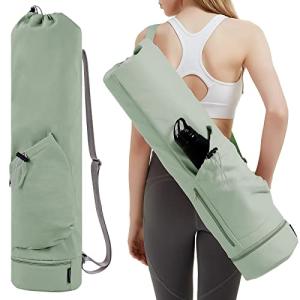 Yoga Mat Bag with Pockets for Water and Storage
