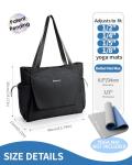 Waterproof Yoga Mat Tote Bag with Quick Access